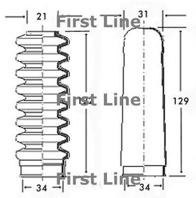 FIRST LINE fsg3004 -  Пыльник, рулевое управление